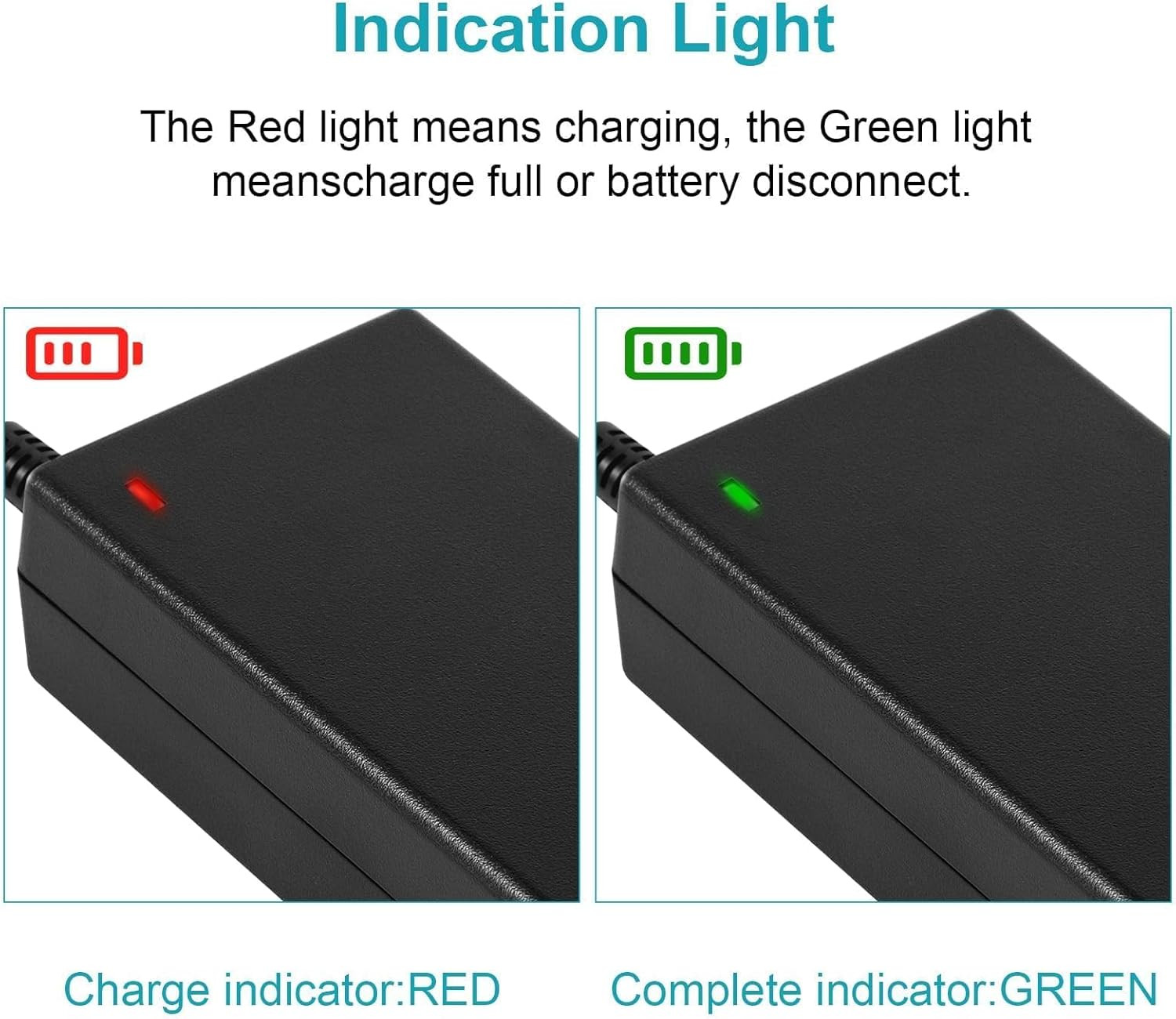 54.6V 2A Electric Charger for 48V 13S Lithium Battery Rad Power, Lectric XP 2.0