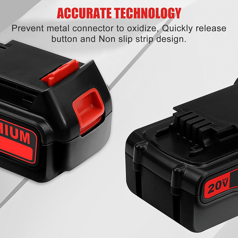 8.0Ah LB2X4020 Battery /Charger For BLACK+DECKER LBXR20 20V Lithium LB2X4020-OPE