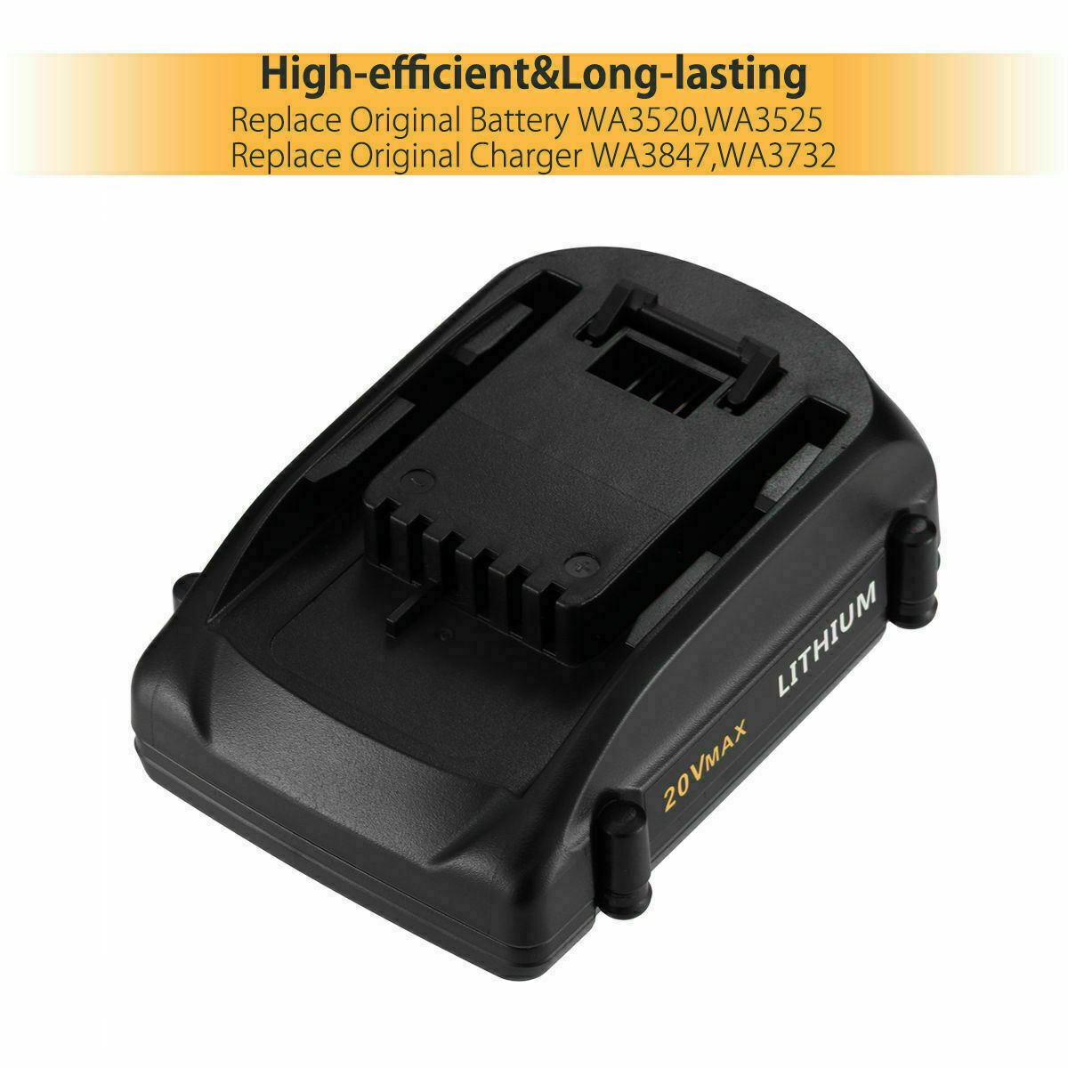 For WORX 20V MAX Extend Lithium Battery or Charger 20 Volt WA3520 WA3525 WA3575