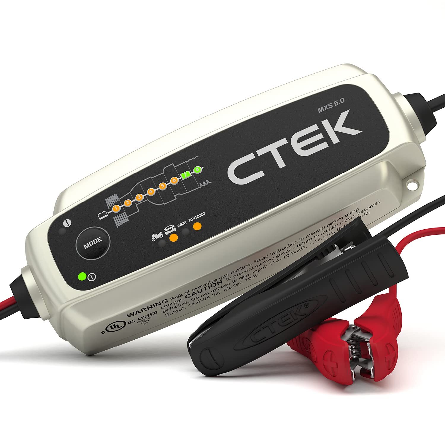CTEK MXS 5.0 Battery Charger Fully Automatic 12V Lead Acid AGM Waterproof
