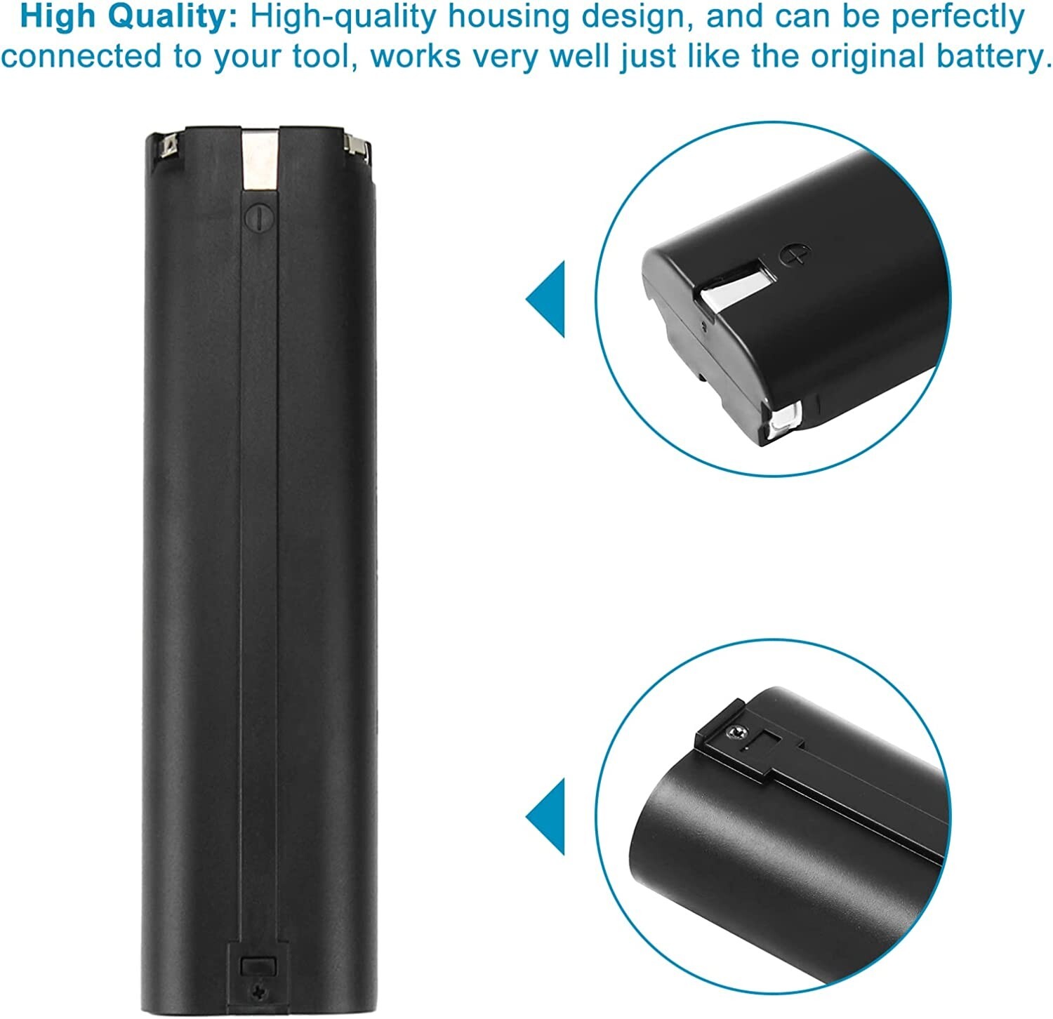 PACK 9.6 VOLT 4800mAh Battery replacementFor MAKITA 9000 9001 632007-4 191681-2