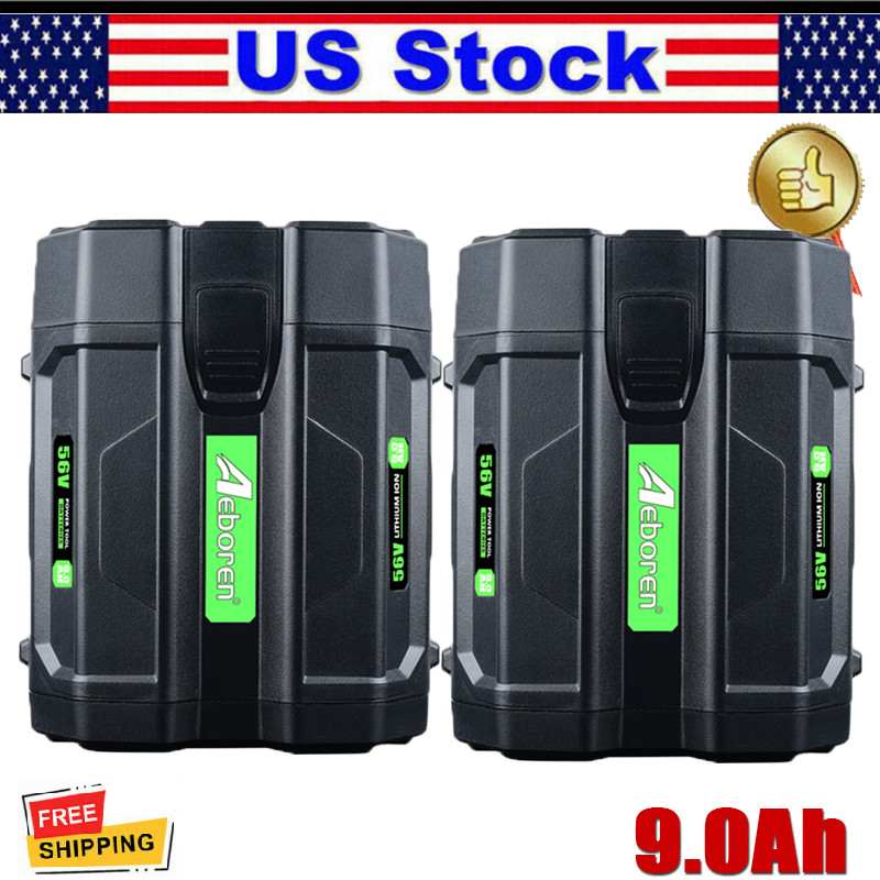 2 PACK 9.0Ah 56V Lithium Battery Power+ BA1400T For EGO BA2800 BA4200T BA5600T
