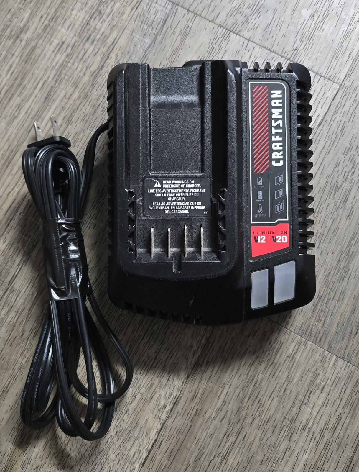 Craftsman CMCB102 12V/20V Battery Charger Black Power Tool Accessory