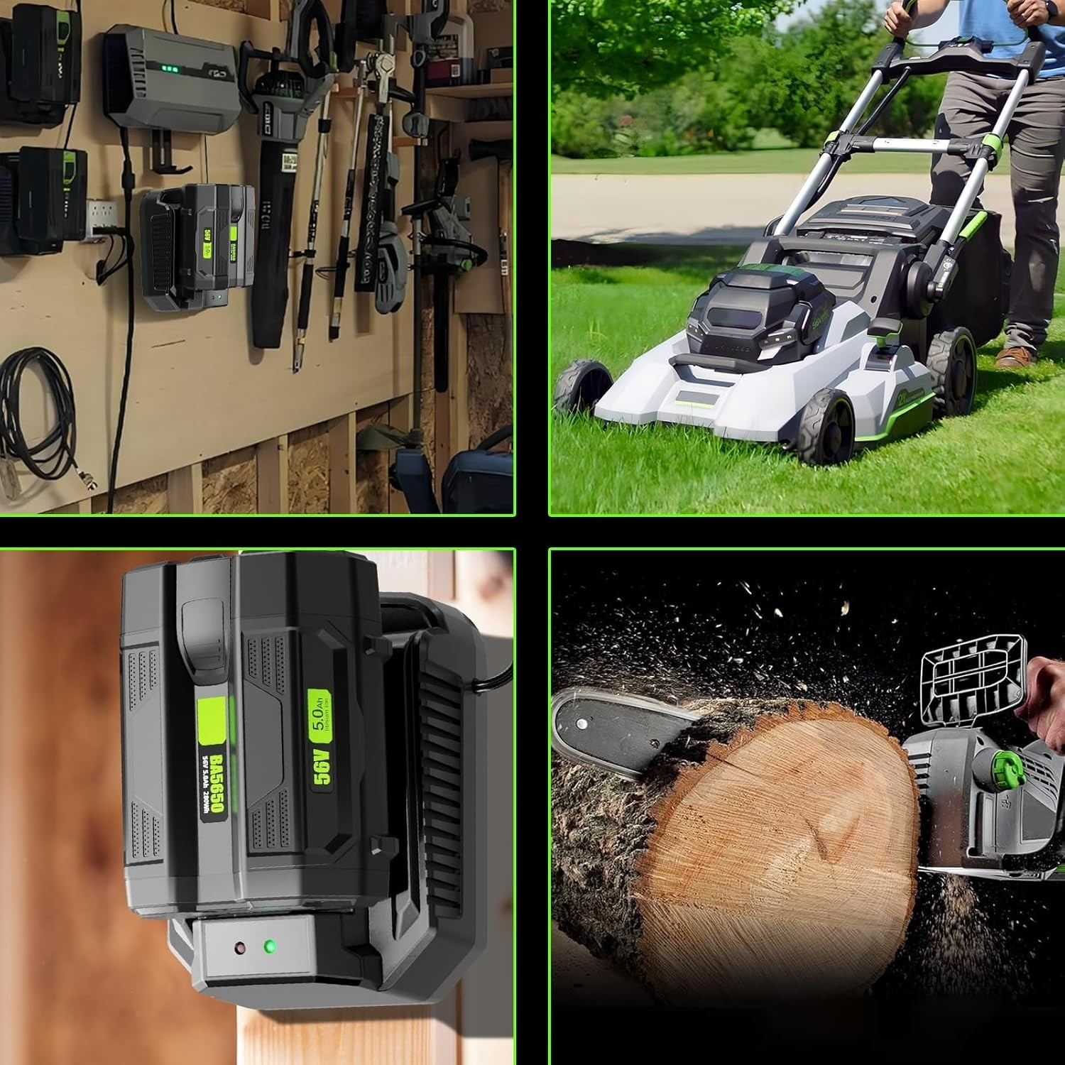 Reliable Fast Charging for EGO 56V Batteries – Compatible with Various Models