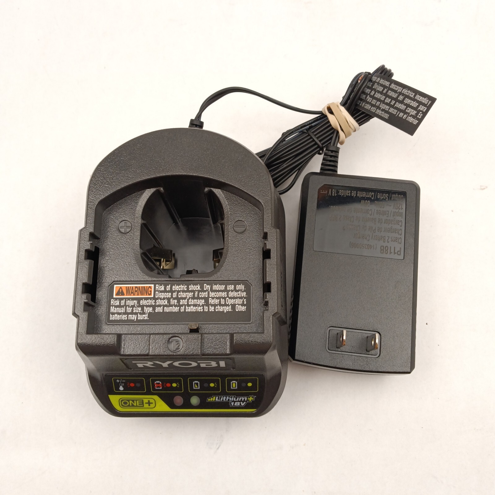 Ryobi P118B ONE+ 18V Li-Ion Dual Chemistry Battery Charger