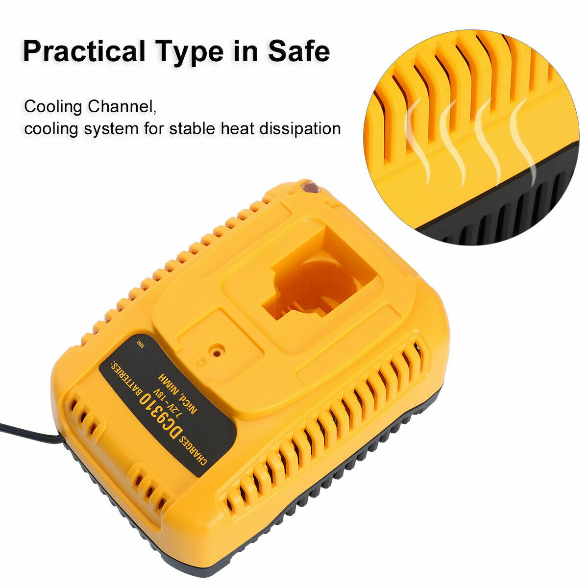 DC9310 Charger For Dewalt 7.2V-18V Ni-MH Ni-cd Battery DC9096 DC9091 DE9095 NEW