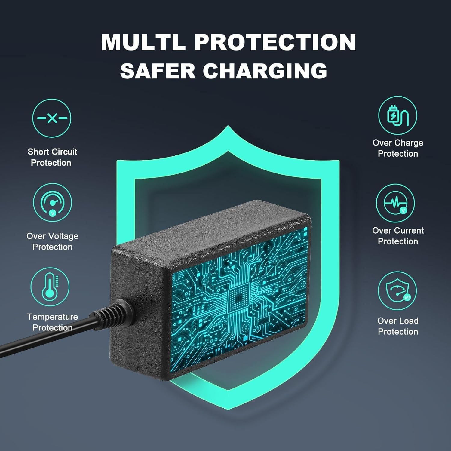 for Aiper Seagull SE Charger 12.6V Pool Vacuum AC DC Adapter Power Cord…