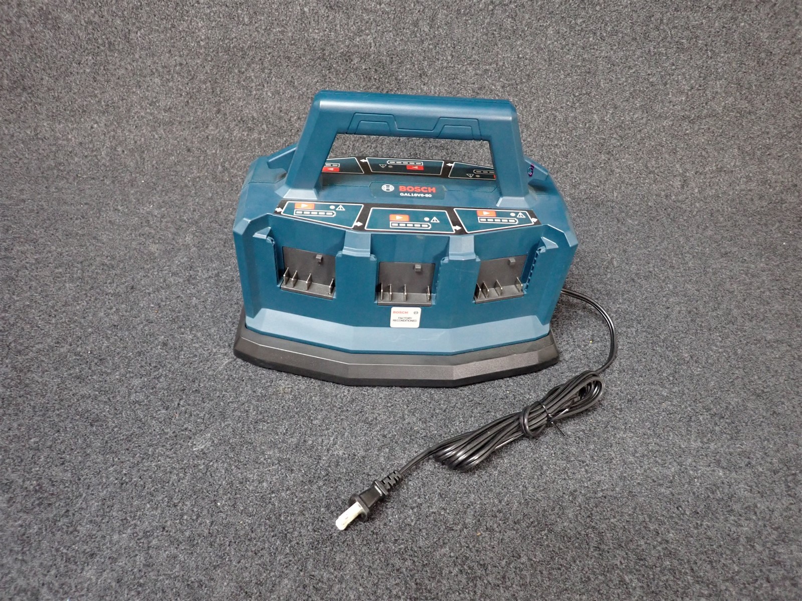 Bosch GAL18V6-80 6-Bay Sequential Battery Fast Charger Factory Reconditioned Z11