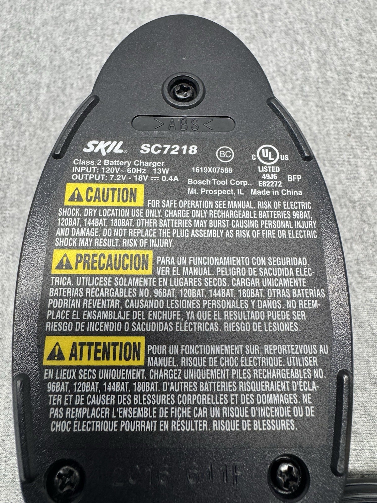 Skil SC7218 Multi-Volt Battery Charger – Genuine OEM 7.2V 9.6V 12V 14.4V 18V