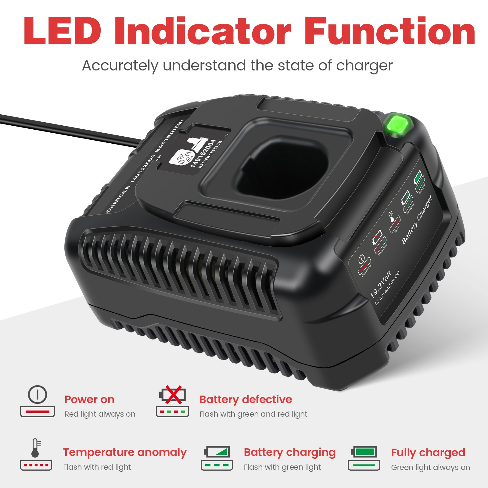 19.2V C3 Battery Charger for Craftsman C3 140152004 315.CH2030 315.CH2021 5336