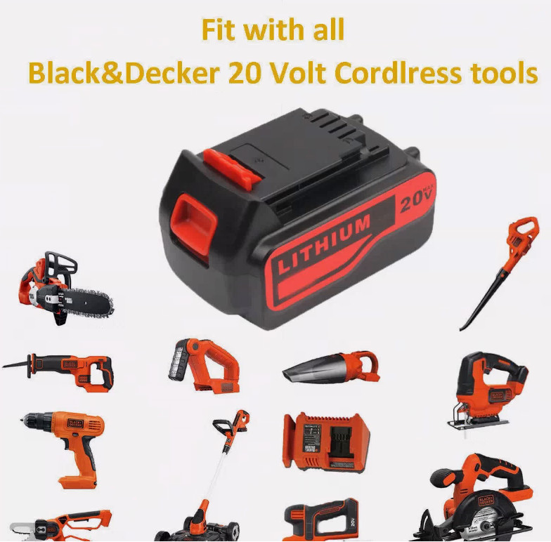 5.0Ah 20Volt LB2X4020 Battery FOR Black & Decker 20V MAX Lithium LBXR20 LBX20 US