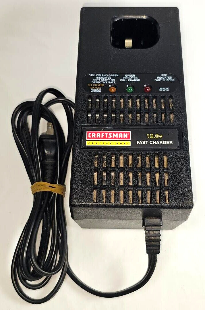 Craftsman Professional 12.0v Dual Charge Rate Battery Fast Charger 974412-001