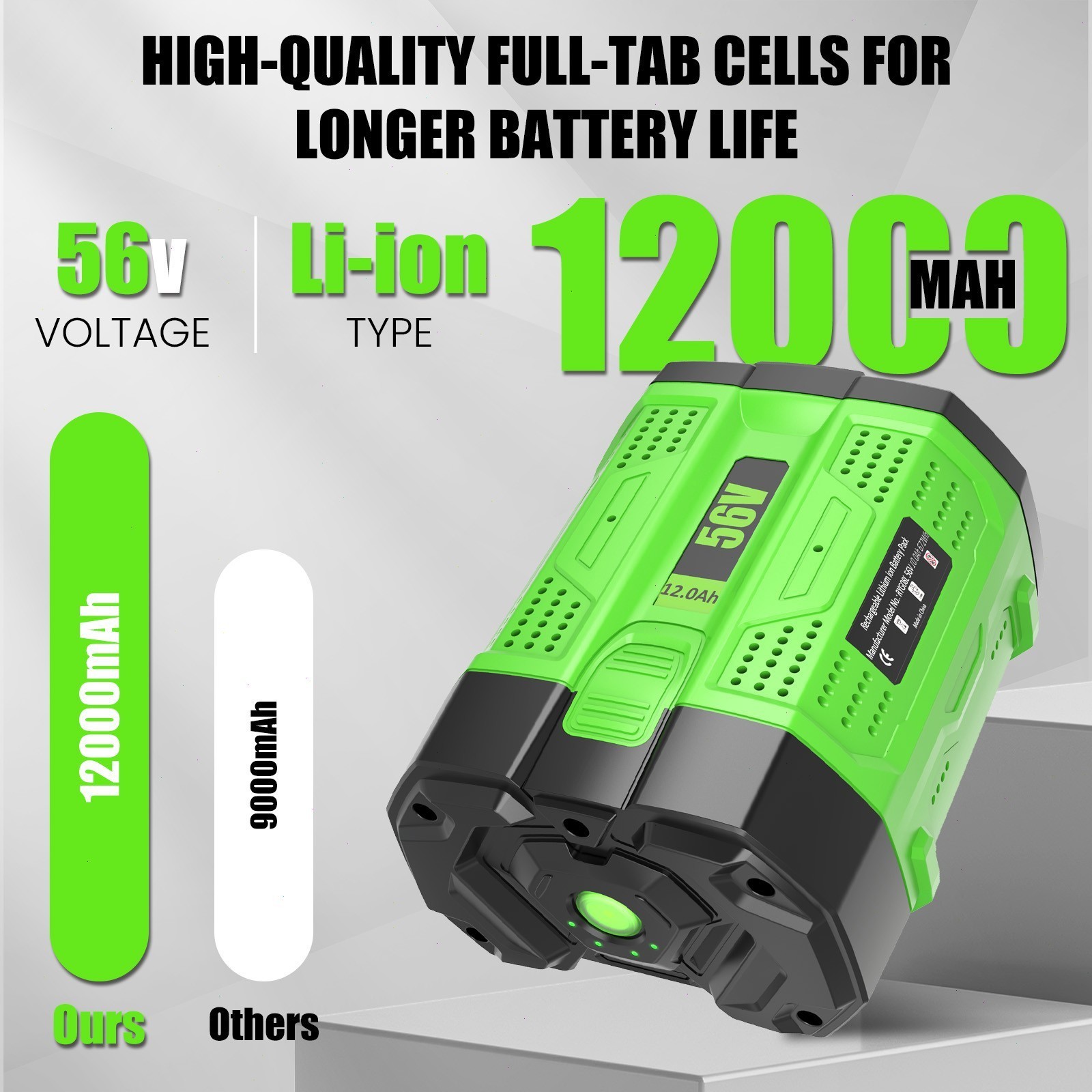 For Genuine EGO 56V 5Ah/9Ah Battery BA5600T BA2240 BA2800T All 56Volt Tool Power