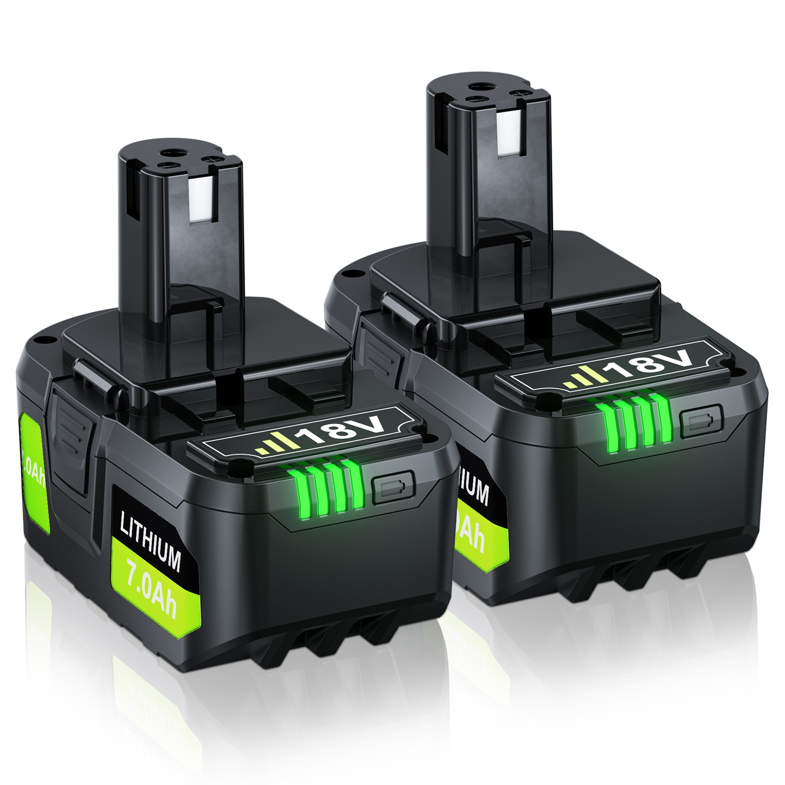 2X For RYOBI 18V Battery PBP005 P197 P189 P108 PBP007 PBP005 7Ah Battery