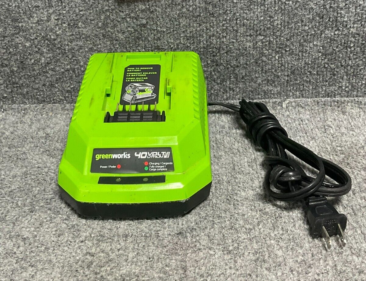 GreenWorks 29482 40V Lithium Battery Charger 120V AC Used