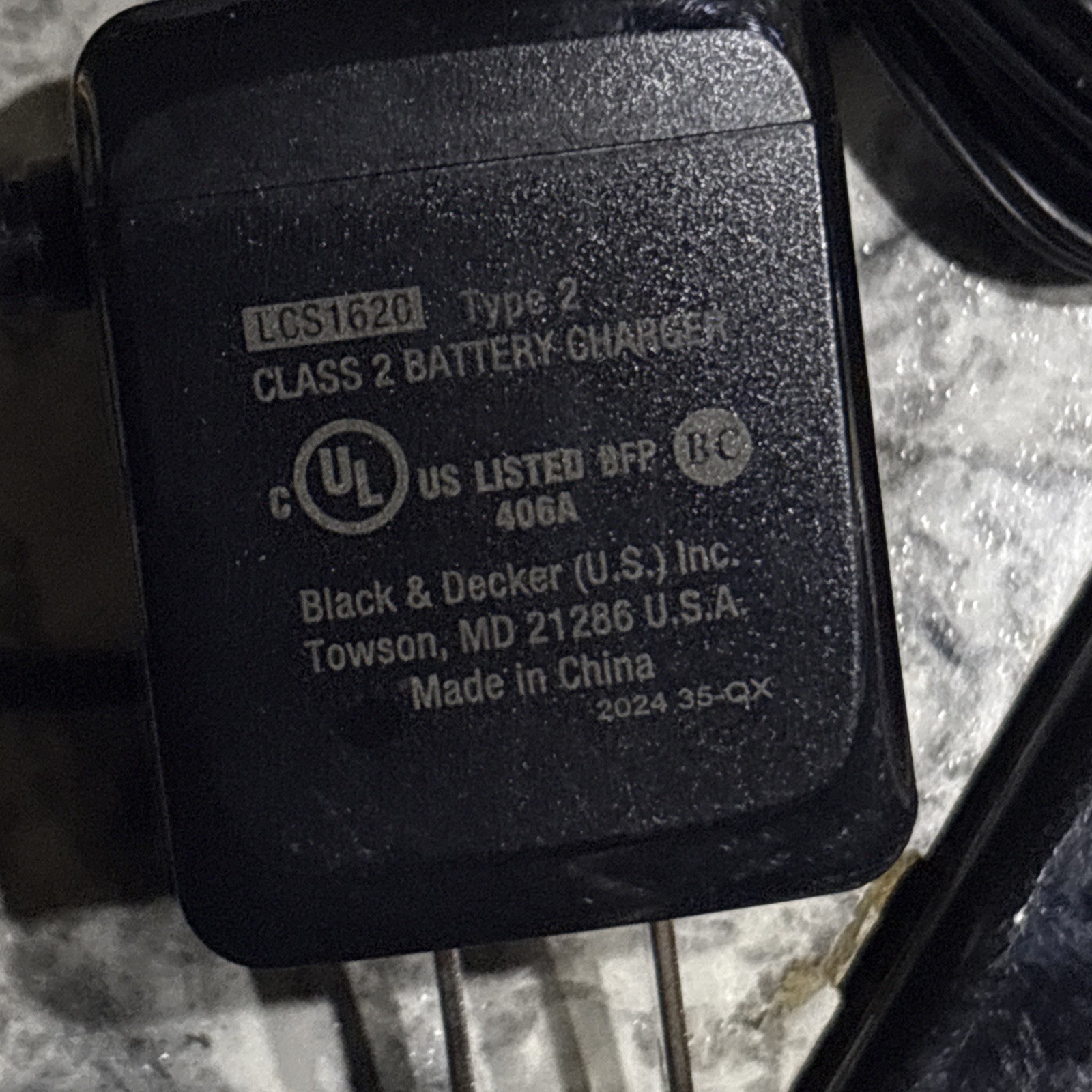 *Genuine* Black and Decker 20v Lithium-Ion Battery Charger LCS1620