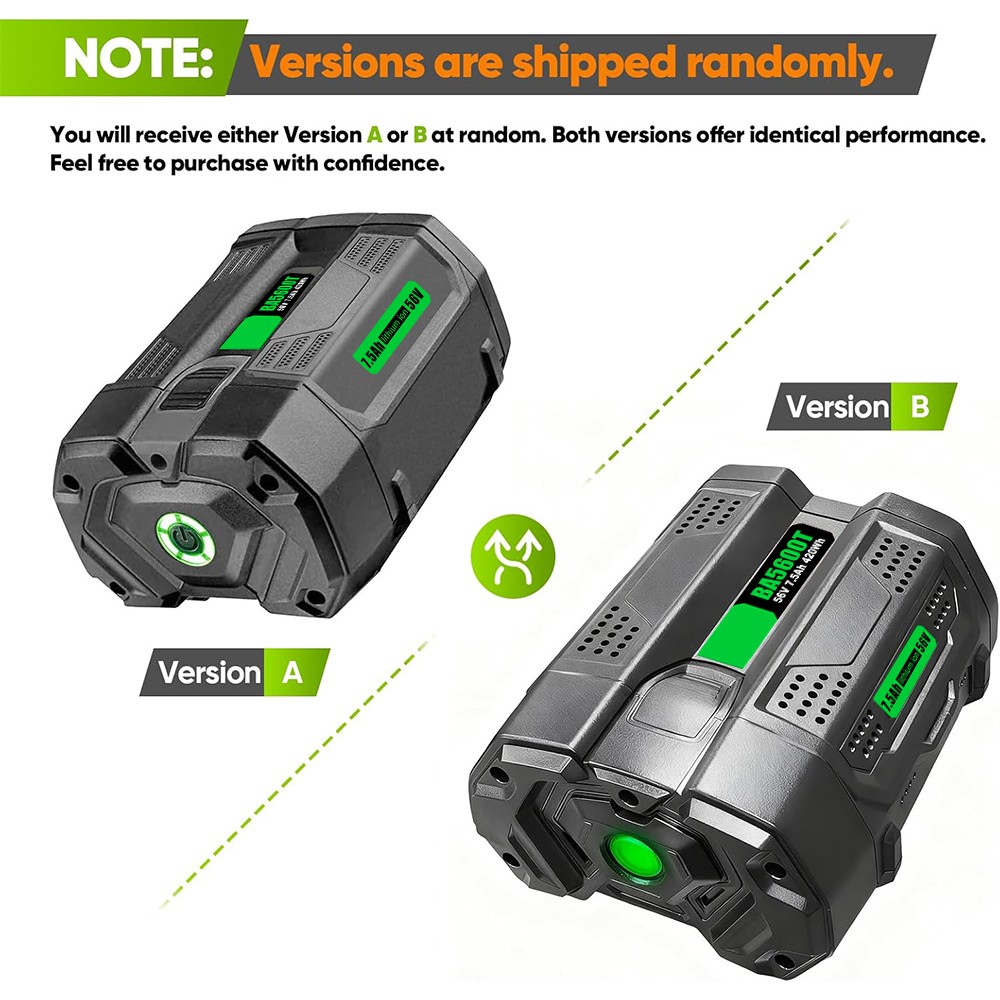 For EGO 56Volt Lithium-ion Battery BA5600T BA4200T BA2800 BA1400T CH2100 US