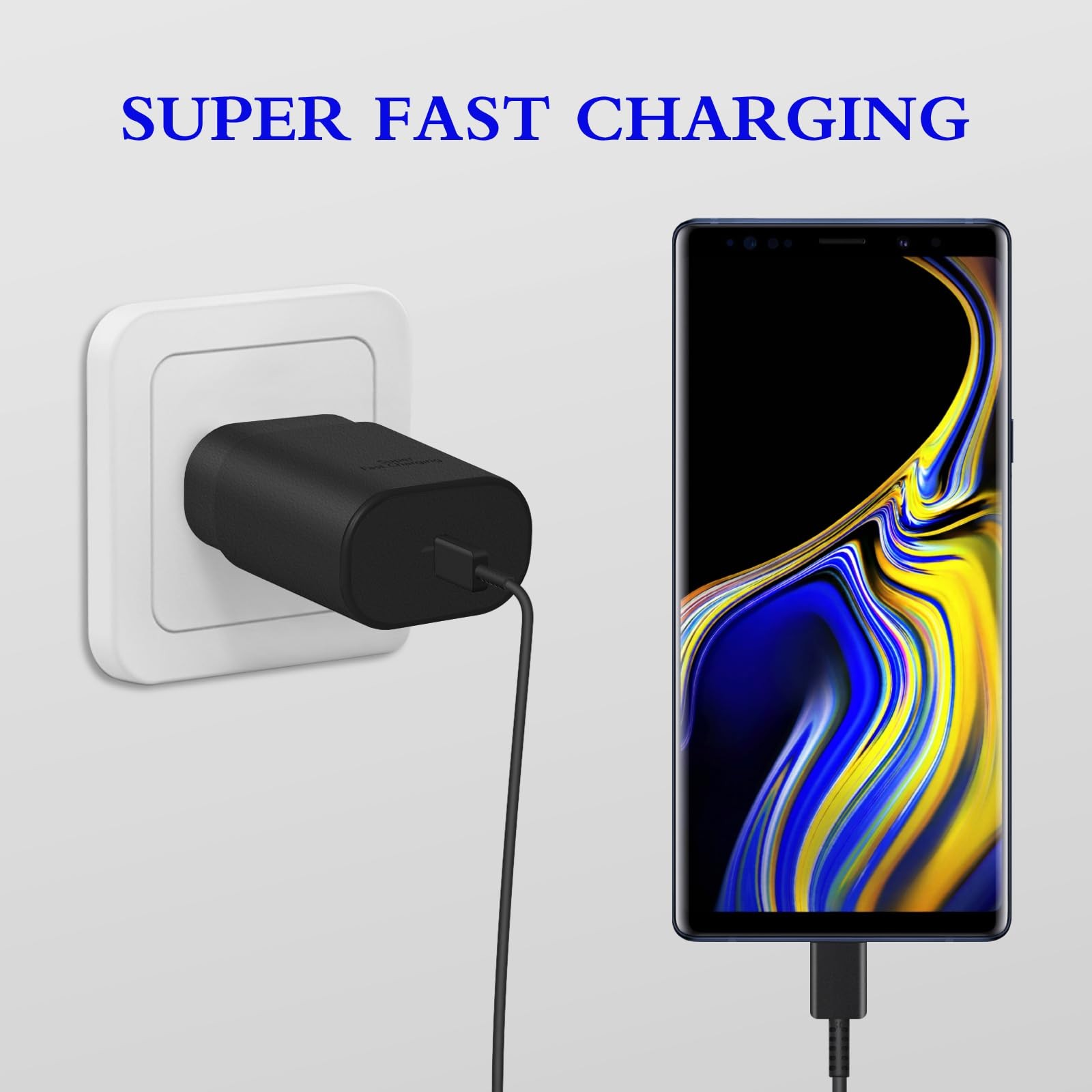 Guusmart Type C Charger 2-Pack 25W Type C Charging Block 6Ft Usb C Charger