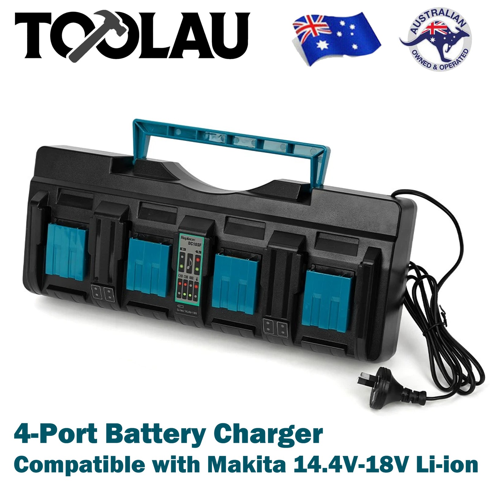 4 Ports FAST Charger For Makita Battery 14.4V-18V Li-ion BL1440 BL1860 DC18SF AU