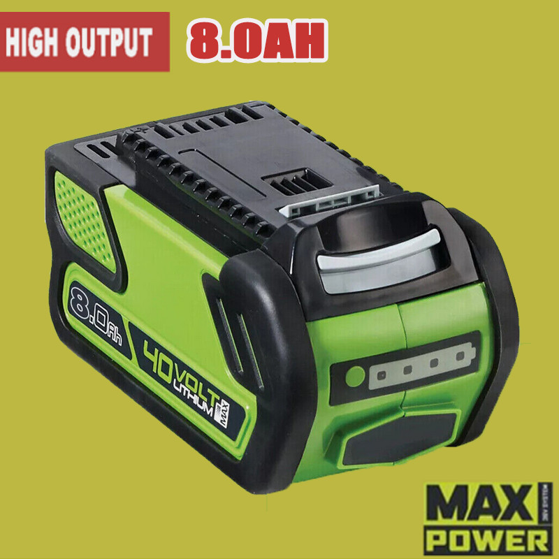 8.0Ah For Greenworks 40V Lithium G-MAX Cordless Battery 29462 29482 29252 29472
