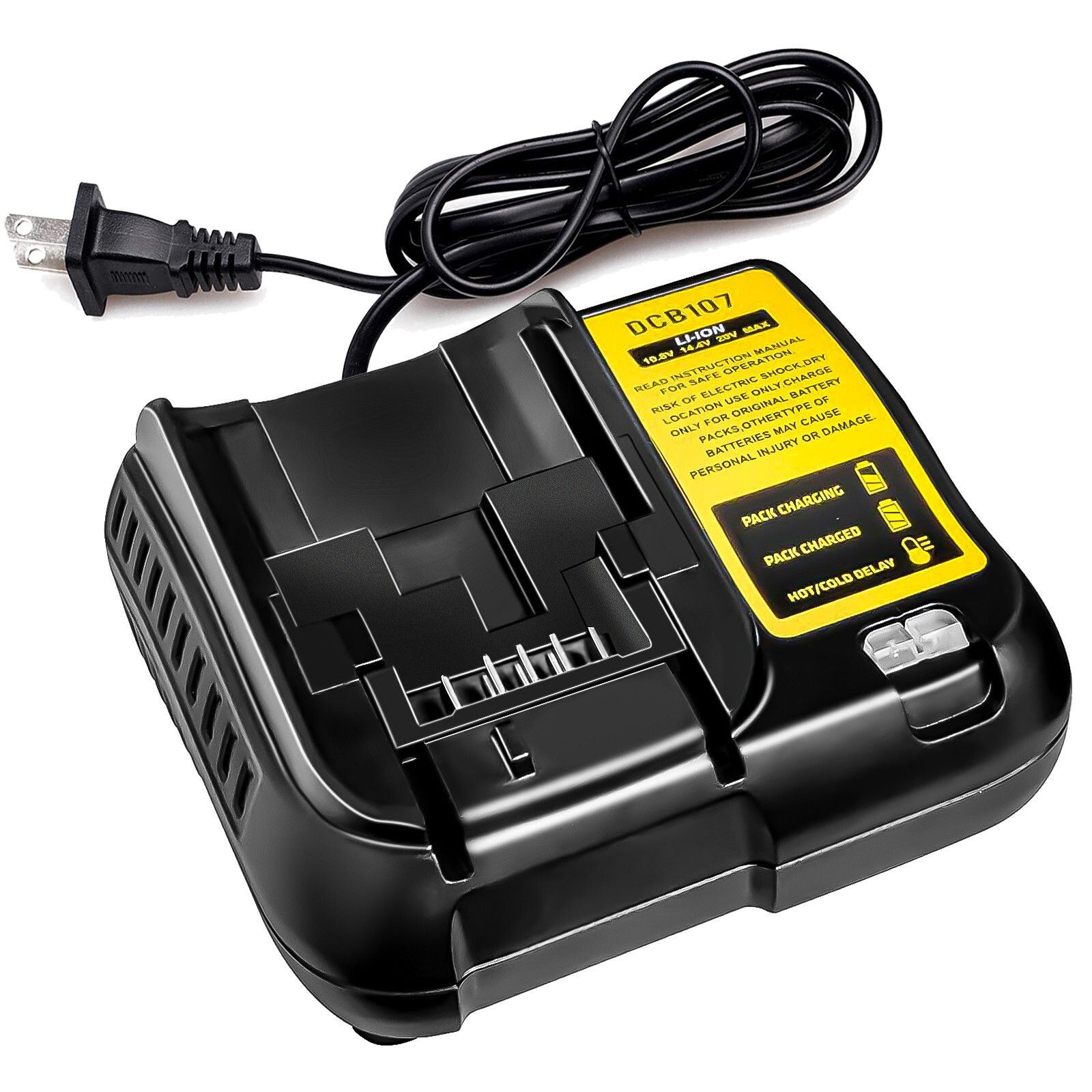 DCB107 Replacement for Dewalt 20V Battery Charger DCB101 DCB105 DCB115 DCB115