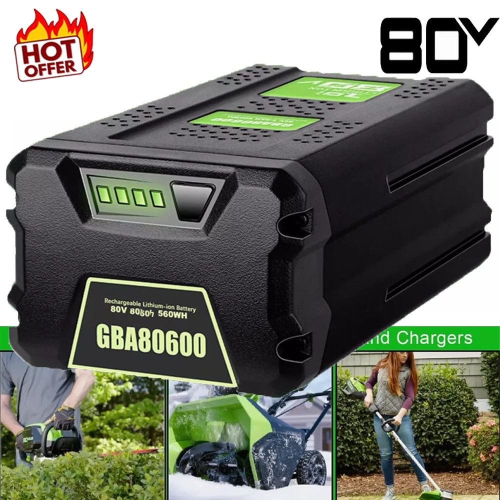 5.0Ah FOR Greenworks 80V Lithium Ion Rechargeable Li-ion Battery BAB727 GBA80200