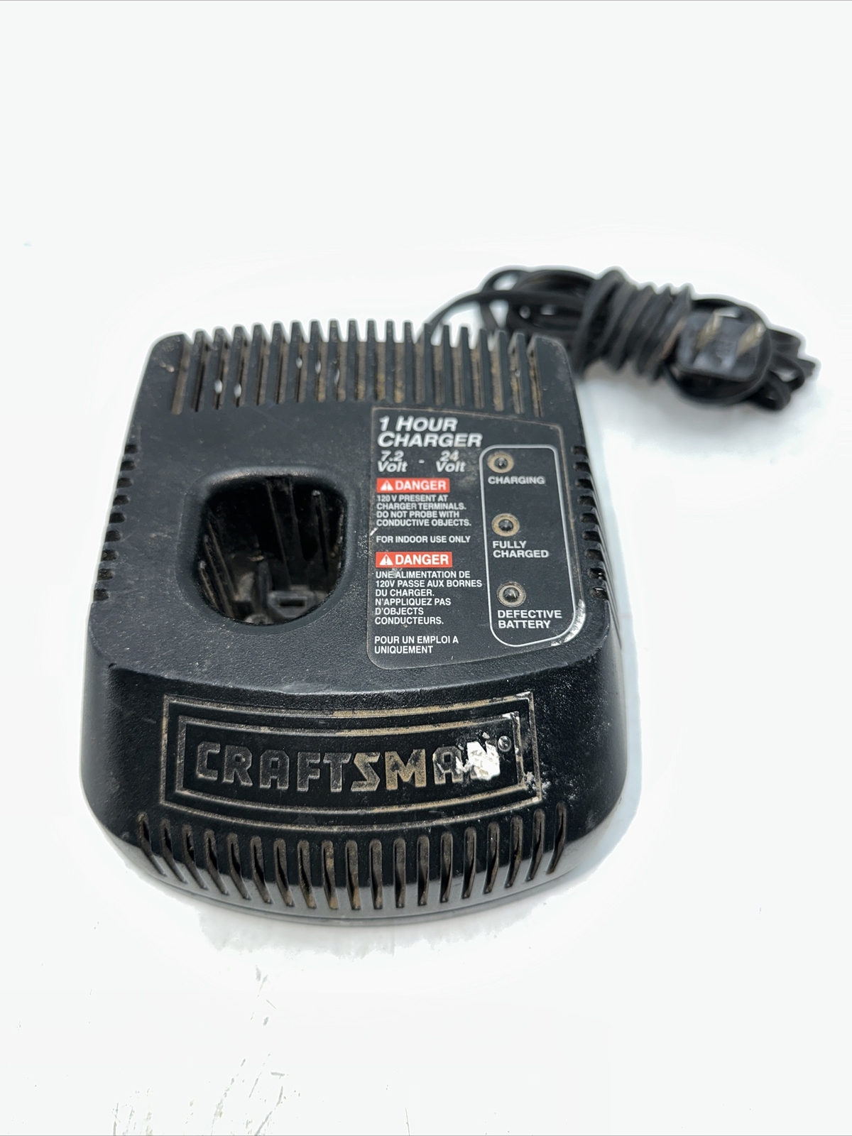 Craftsman 1 Hour Battery Charger 7.2 – 24 V Charger Model 1425301. With manual