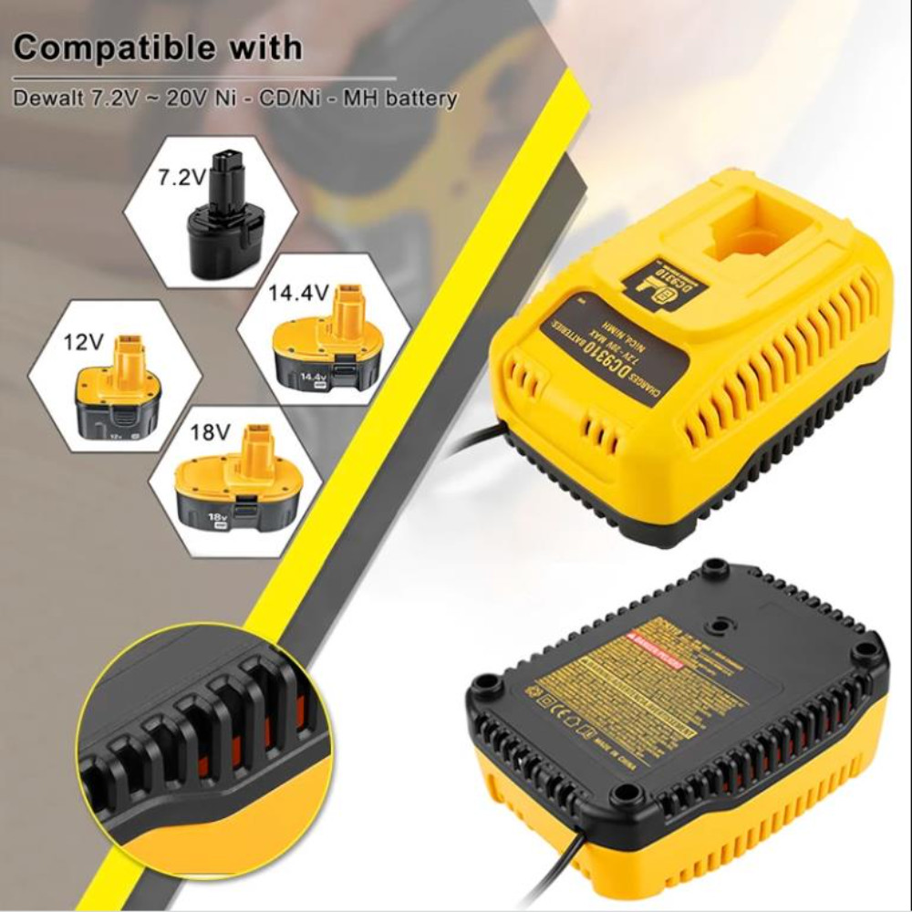 Battery Charger for Dewalt DC93107.2V-18V XRP NI-CD NI-MH Battery DC9096 DC9098