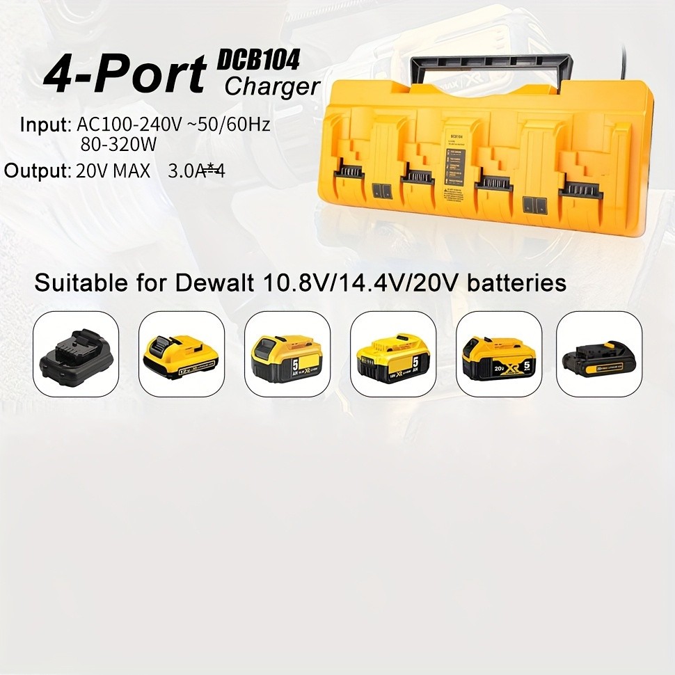 Fast Battery Charger Charging Station with Foldable Handle Lithium-ion
