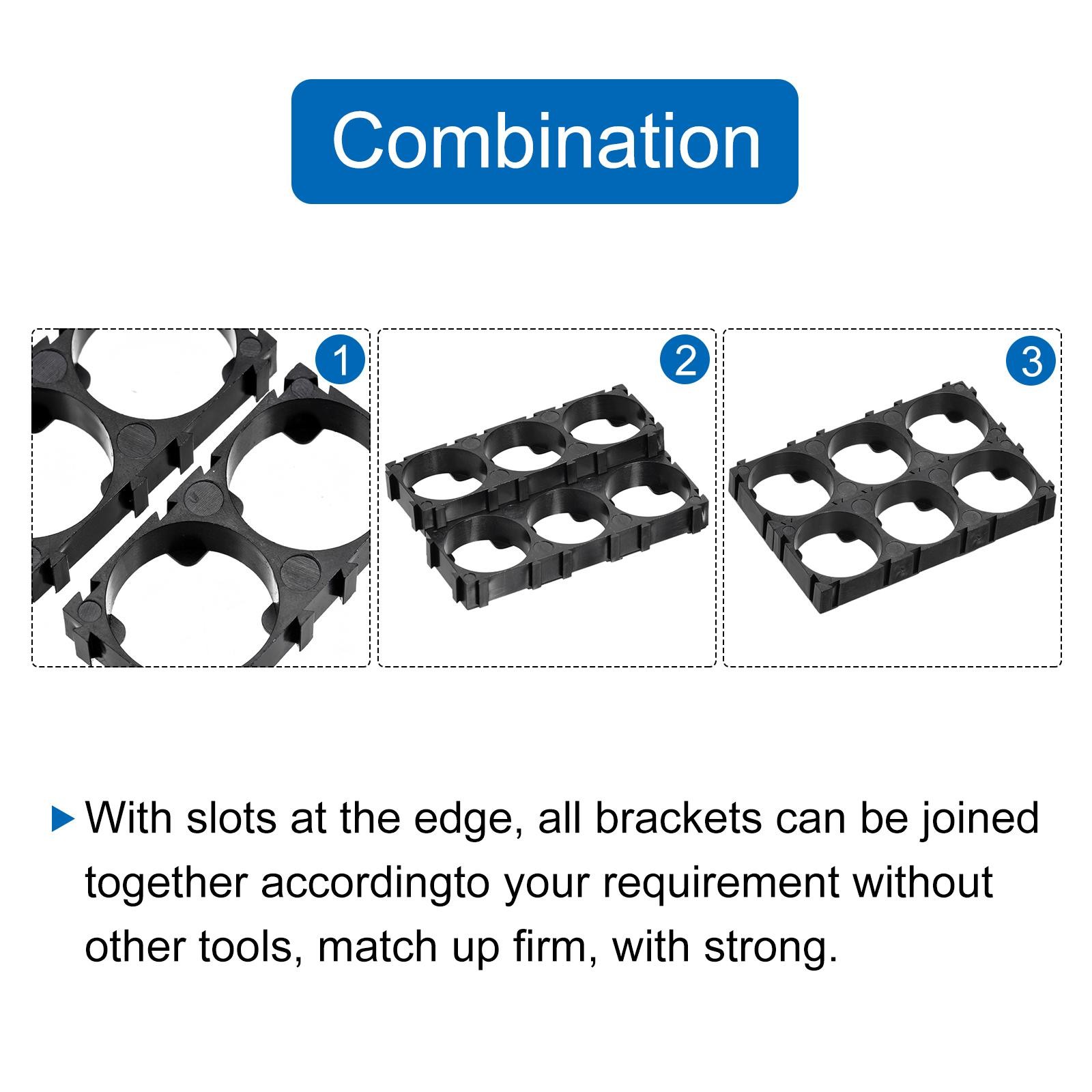 21700 Battery Holder Bracket 3 x 1 21.3mm Diameter for DIY Battery Pack of 50