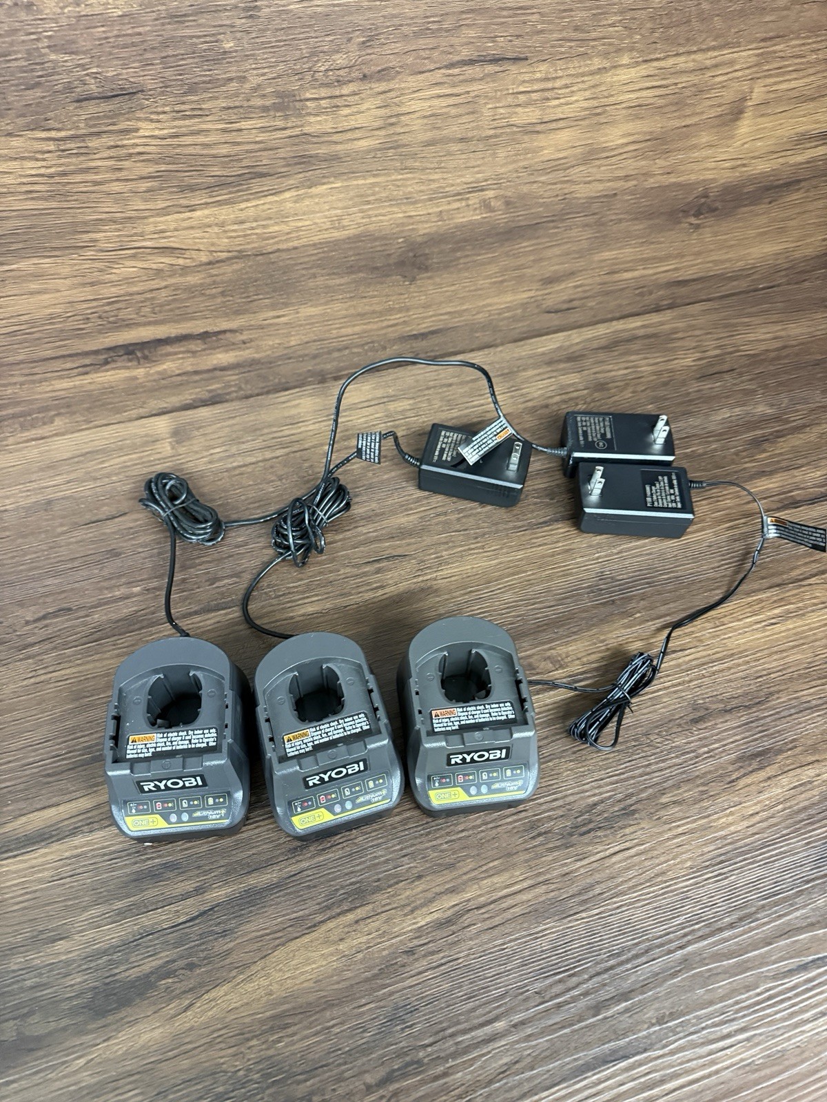 Lot Of 3 Ryobi One+ 18V Battery Charger Genuine OEM Model P118B 140350004