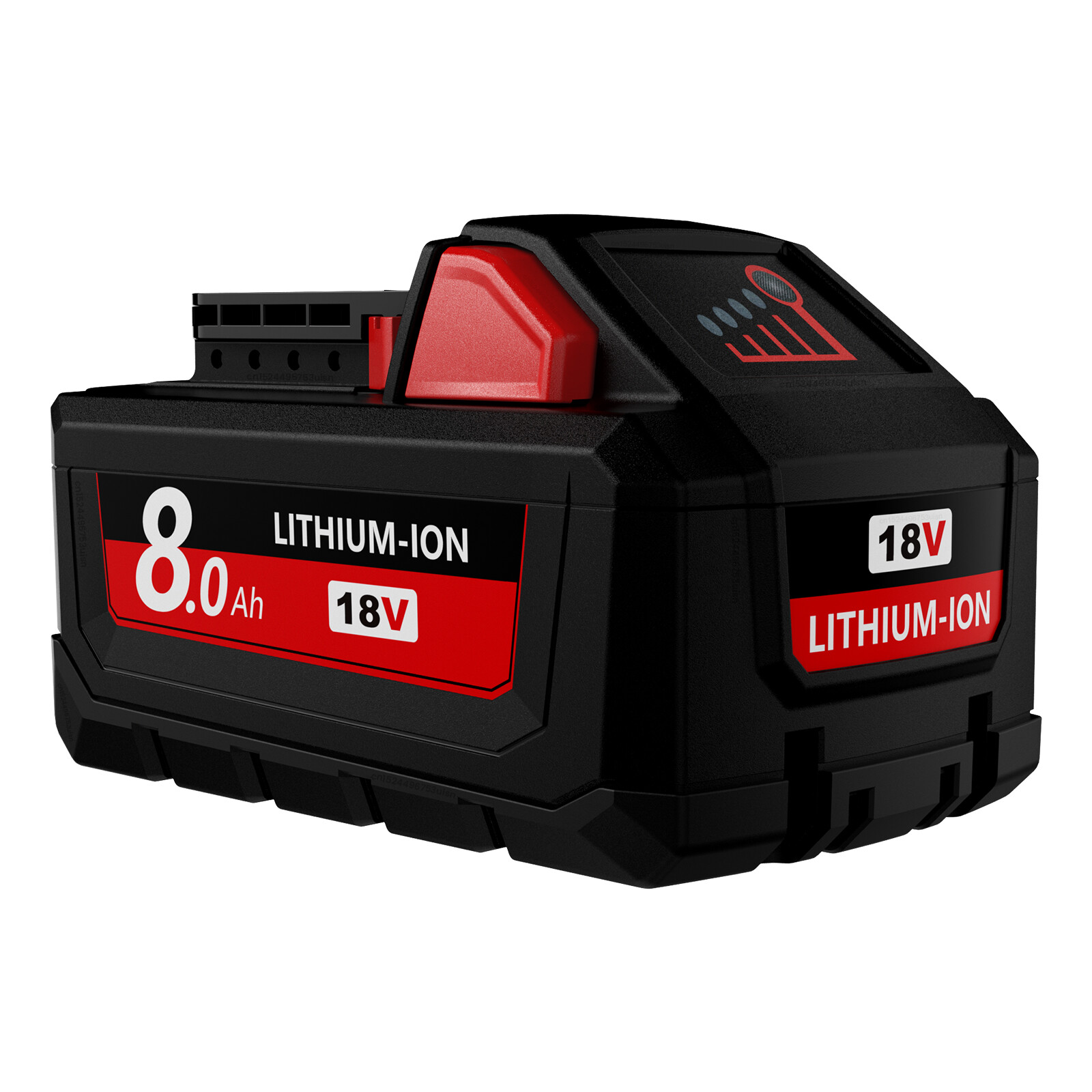 2x For Milwaukee 18v M18 Lithium 8.0 AH Extended Capacity Battery 48-11-1860 ??