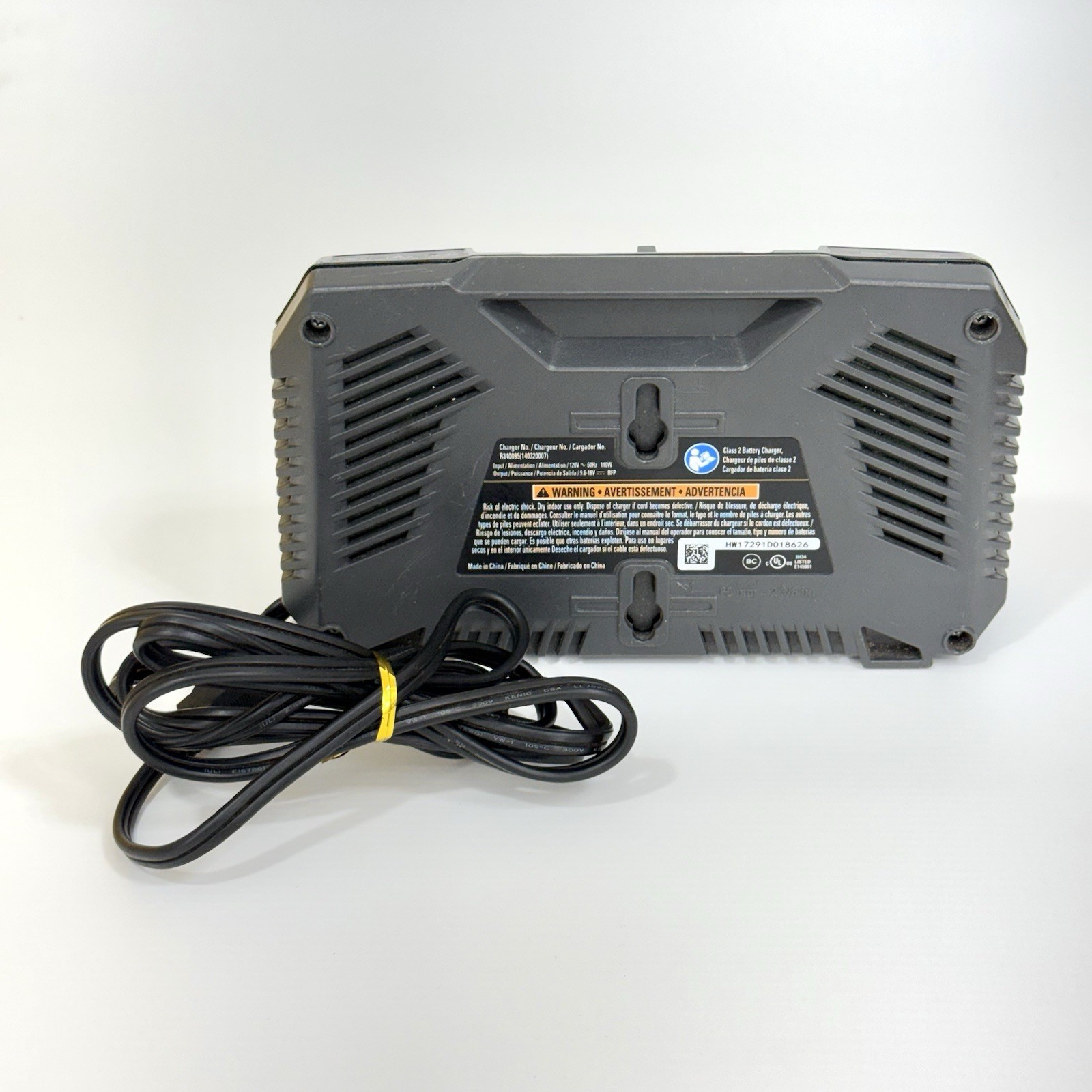 RIDGID GEN5X 9.6V-18V Battery Charger AC86095 NiCd Li-Ion Power Tool Charger