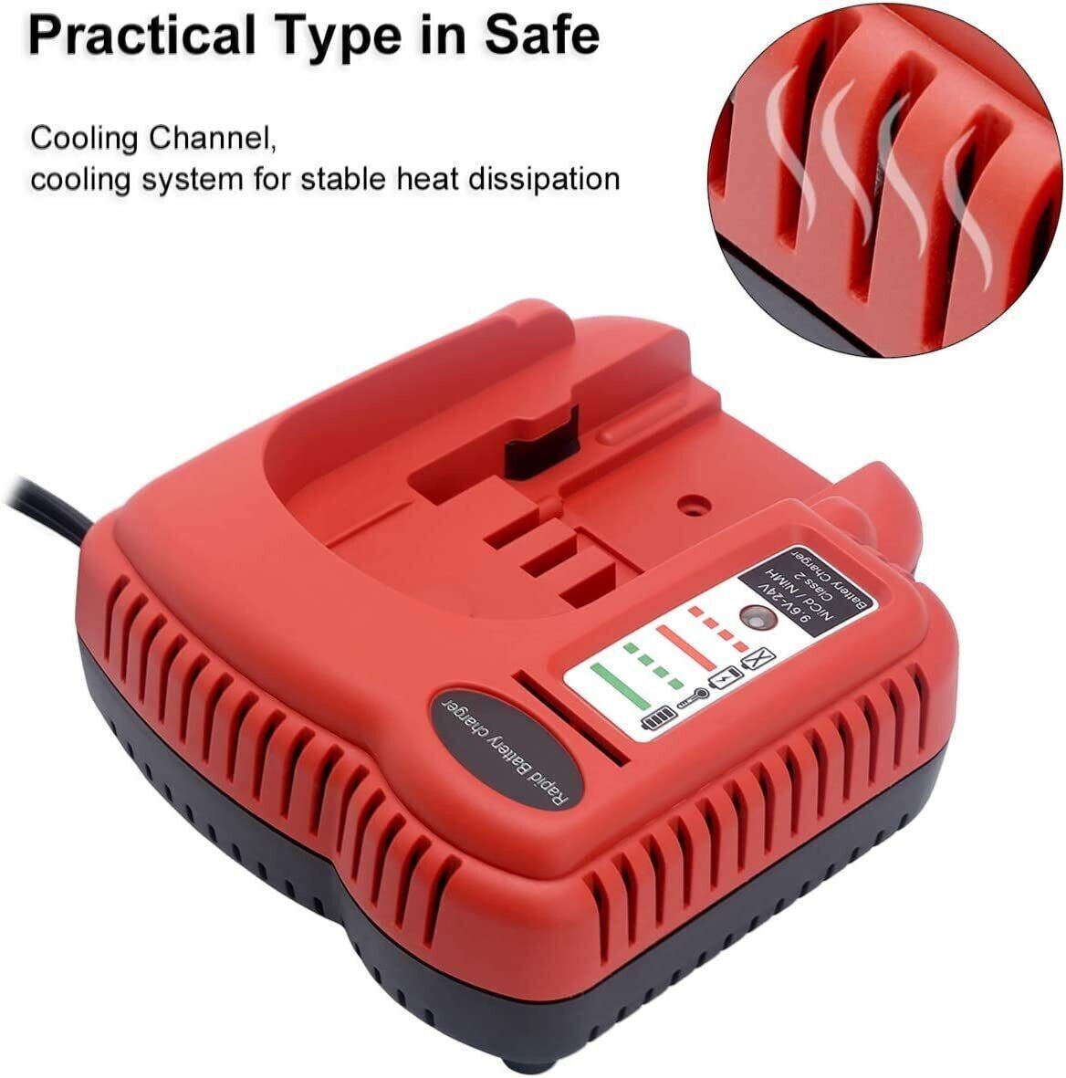 18V-24V Fast Battery Charger for Black Decker HPB18 HPB18-OPE NiCd NiMh Battery