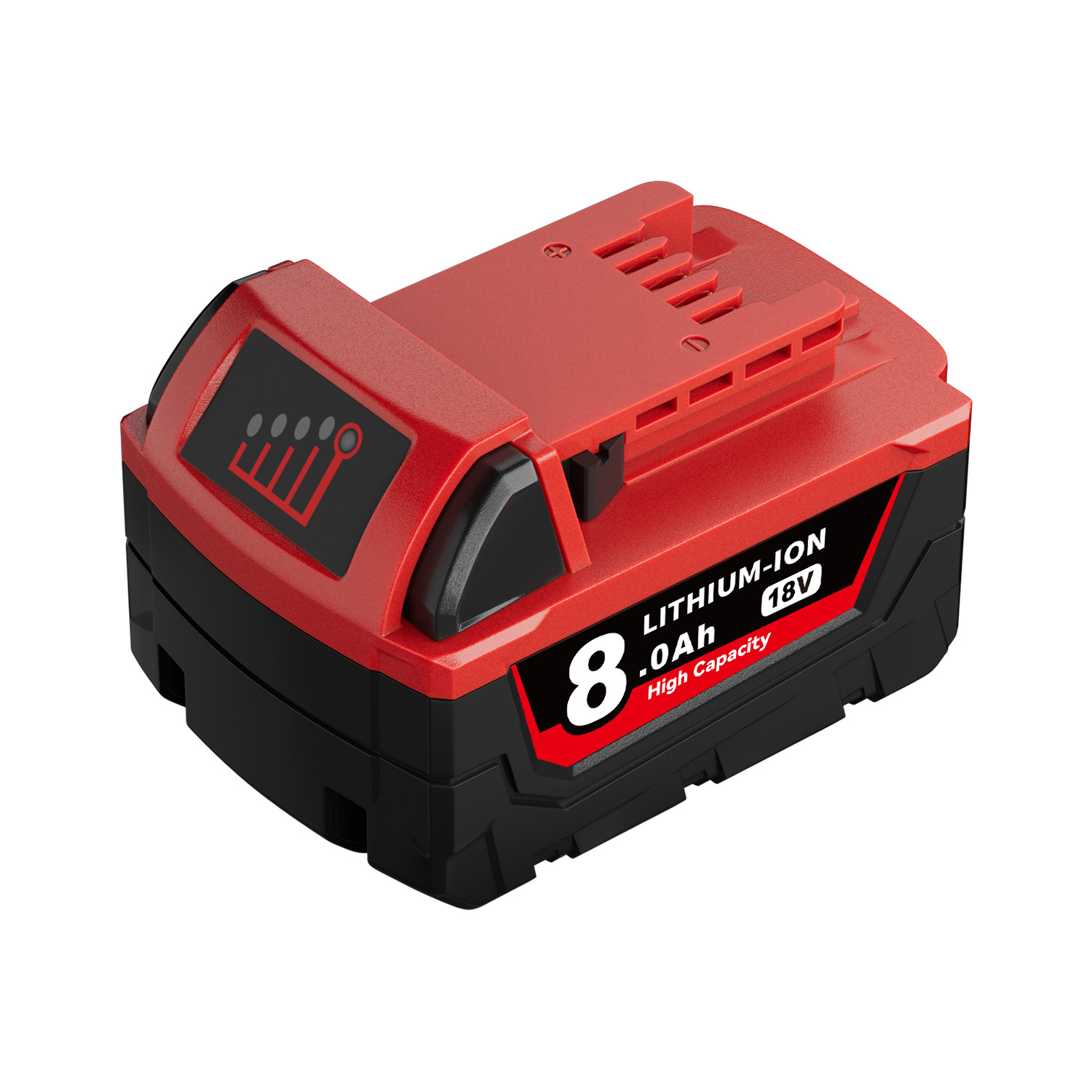 (2) NEW IN PACK For Milwaukee M18 48-11-1880 8.0 AH Batteries 18V XC High Output