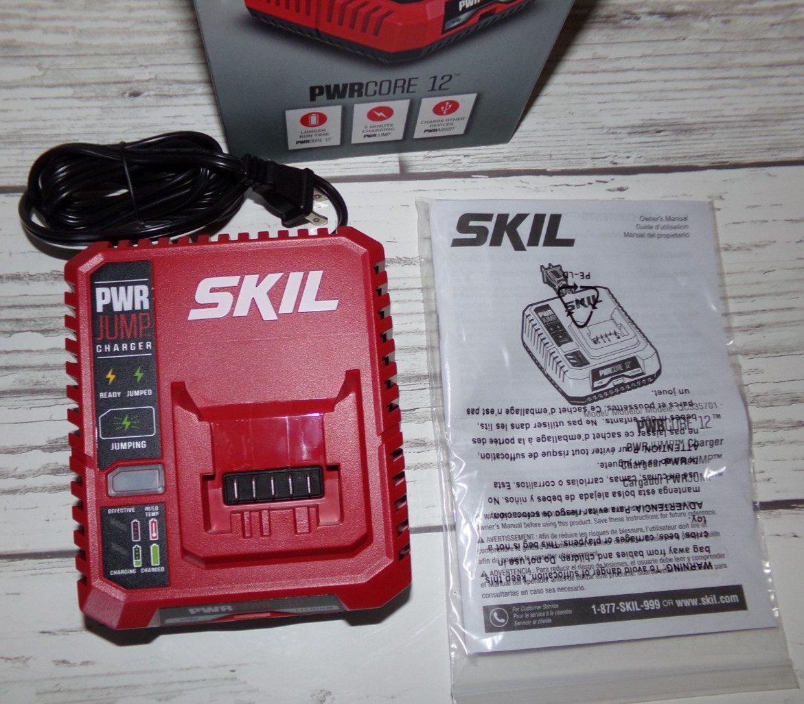 SKIL PWRCORE 12V Lithium-Ion Battery Charger Model QC535701 New