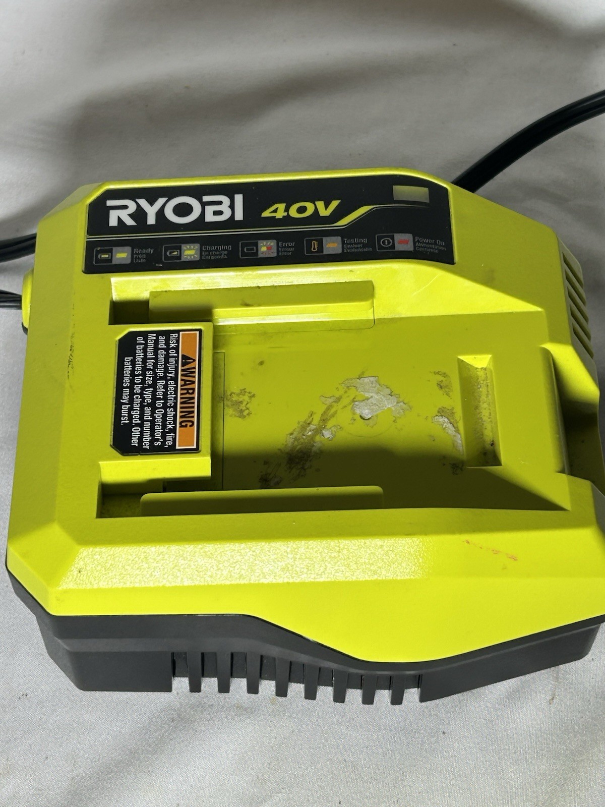 Rapid Charger For Ryobi 40V OP408VNM Lithium Battery Tool Cordless