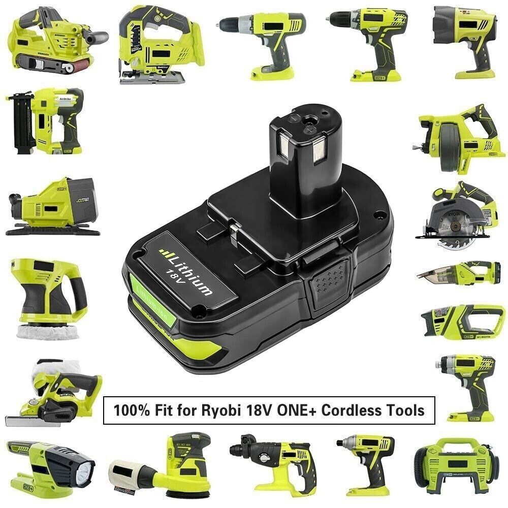 Replacement For RYOBI P189 P108 18V 3.0Ah 18 Volt Lithium Ion Battery P102 USA