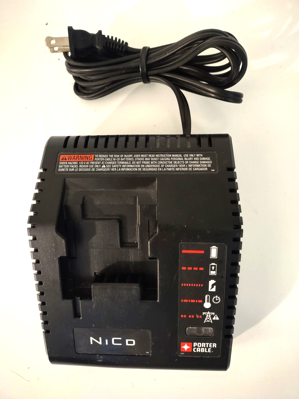 Porter Cable PCMVC 9.6V – 18V Multi Volt NiCd Battery Charger Genuine OEM Tested