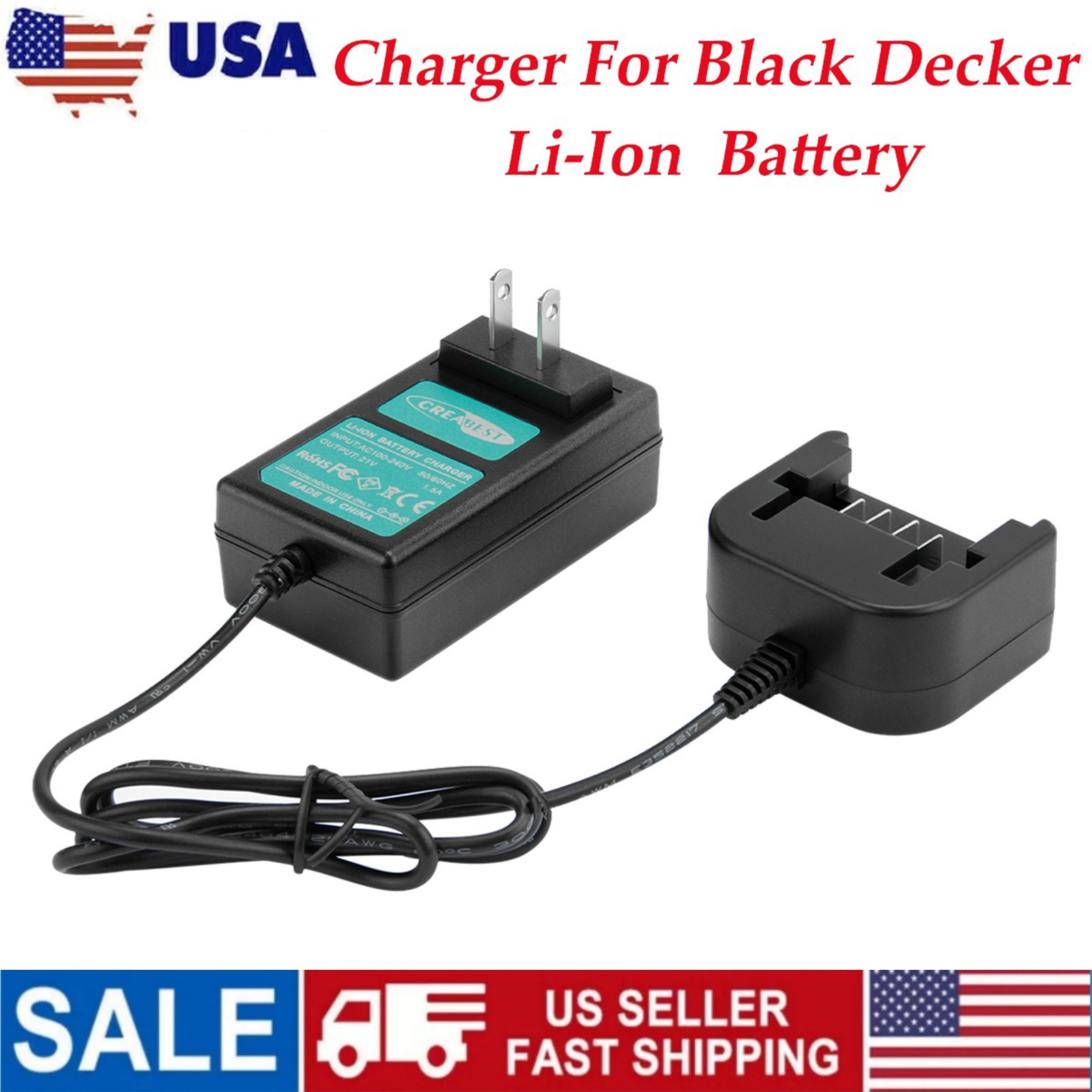 20V Li-ion Charger For Black&Decker LBXR20 LBXR20-OPE LB20 LBX20 LBX4020 PCC640