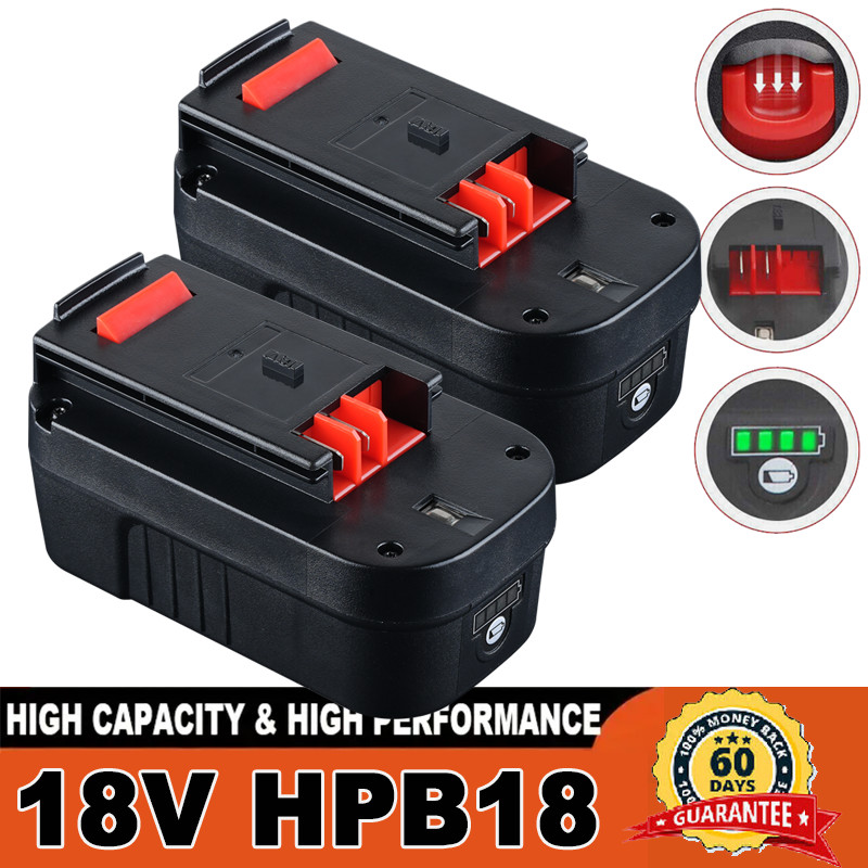 2 Pack 18V for Black and Decker HPB18 18 Volt 7.0Ah Battery HPB18-OPE 244760-00A
