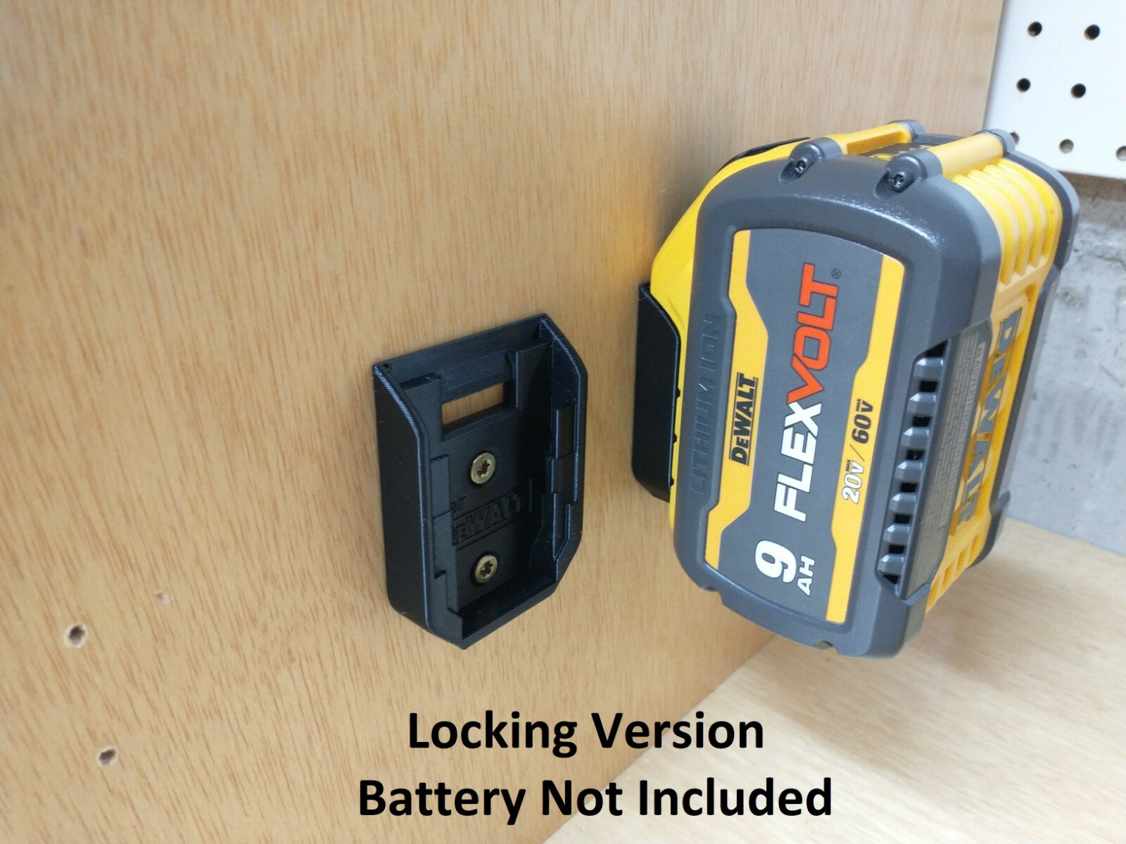 Wall Mount For DeWalt DCB112 Charger With Optional 20v Max Battery Mounts