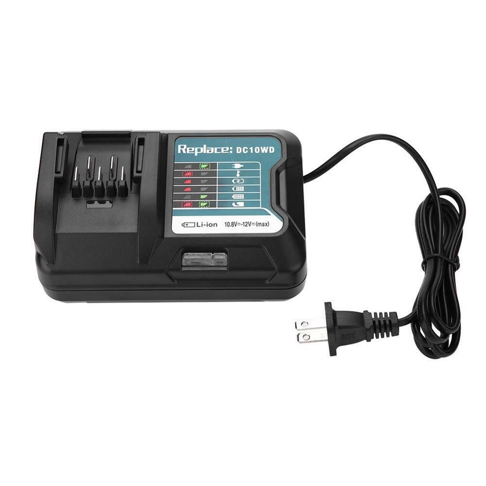 Battery Charger for Makita 10.8V 12V DC10WD BL1021B BL1041B BL1016 Replace US