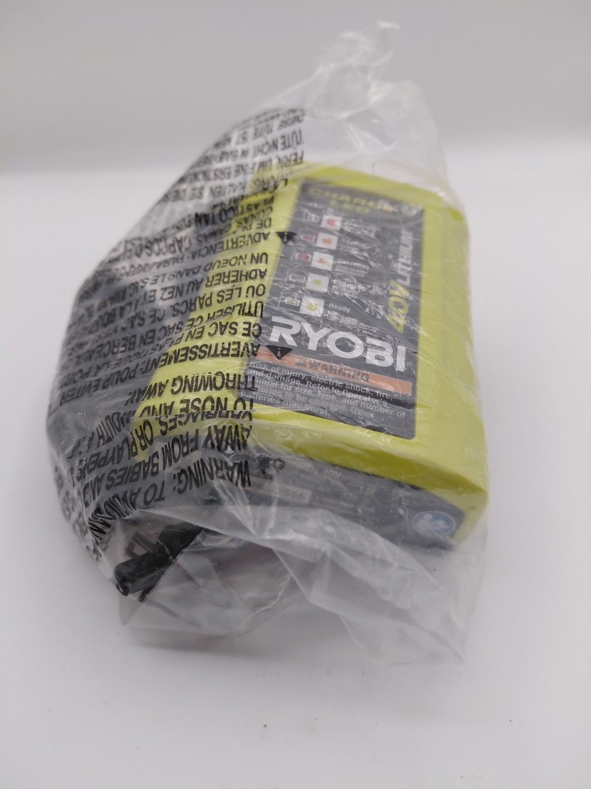 Ryobi 0P401 Compact Heavy Duty Lithium-Ion 40 Volt Class 2 Battery Charger NEW