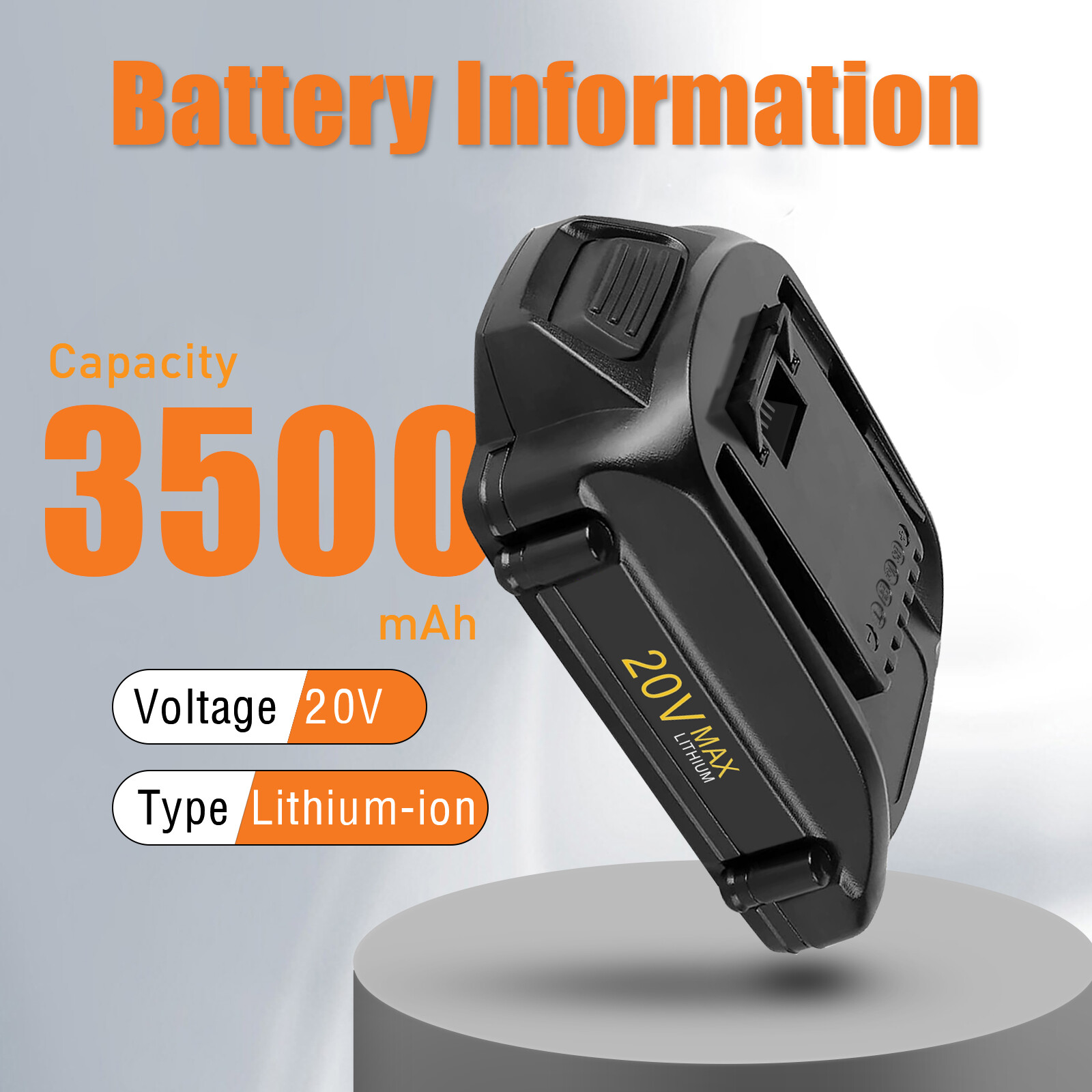 20 Volt 4.0AH WA3520 WA3575 For WORX 20V Max Lithium Ion Battery WG160 WG545 NEW