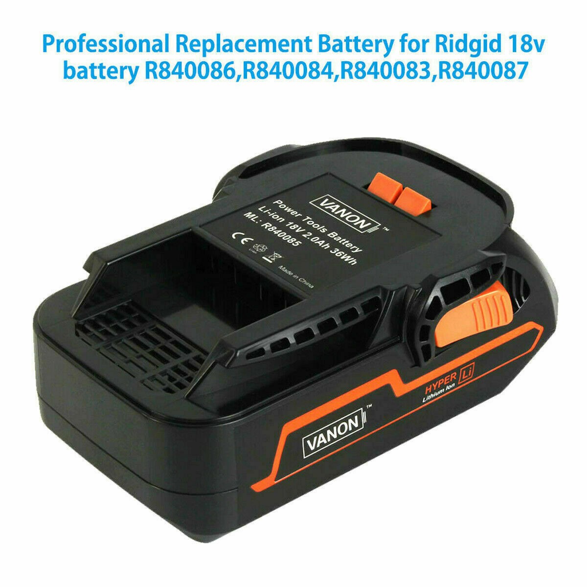 4.0AH R840087 Battery 18V For RIDGID R840083 R840085 R840084 Power Tool Lithium