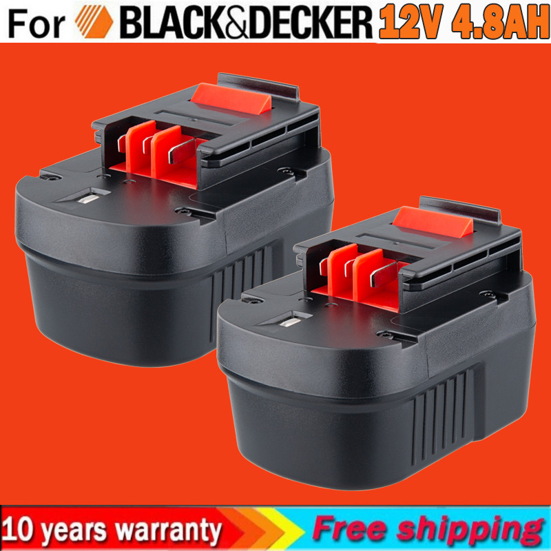 2Pack 4.8Ah HPB12 for Black and Decker 12V Battery Firestorm FSB12 FS120BX A1712