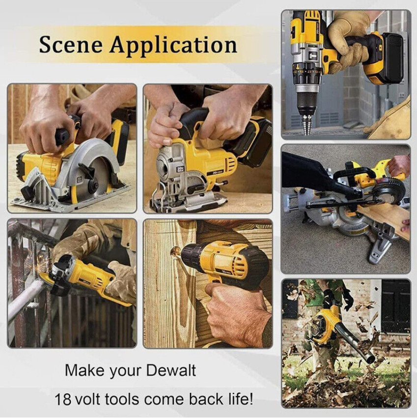 For DeWalt 20V 20 Volt Max 8.0AH 9AH Lithium Battery DCB206-2 DCB205 DCB200-2 US
