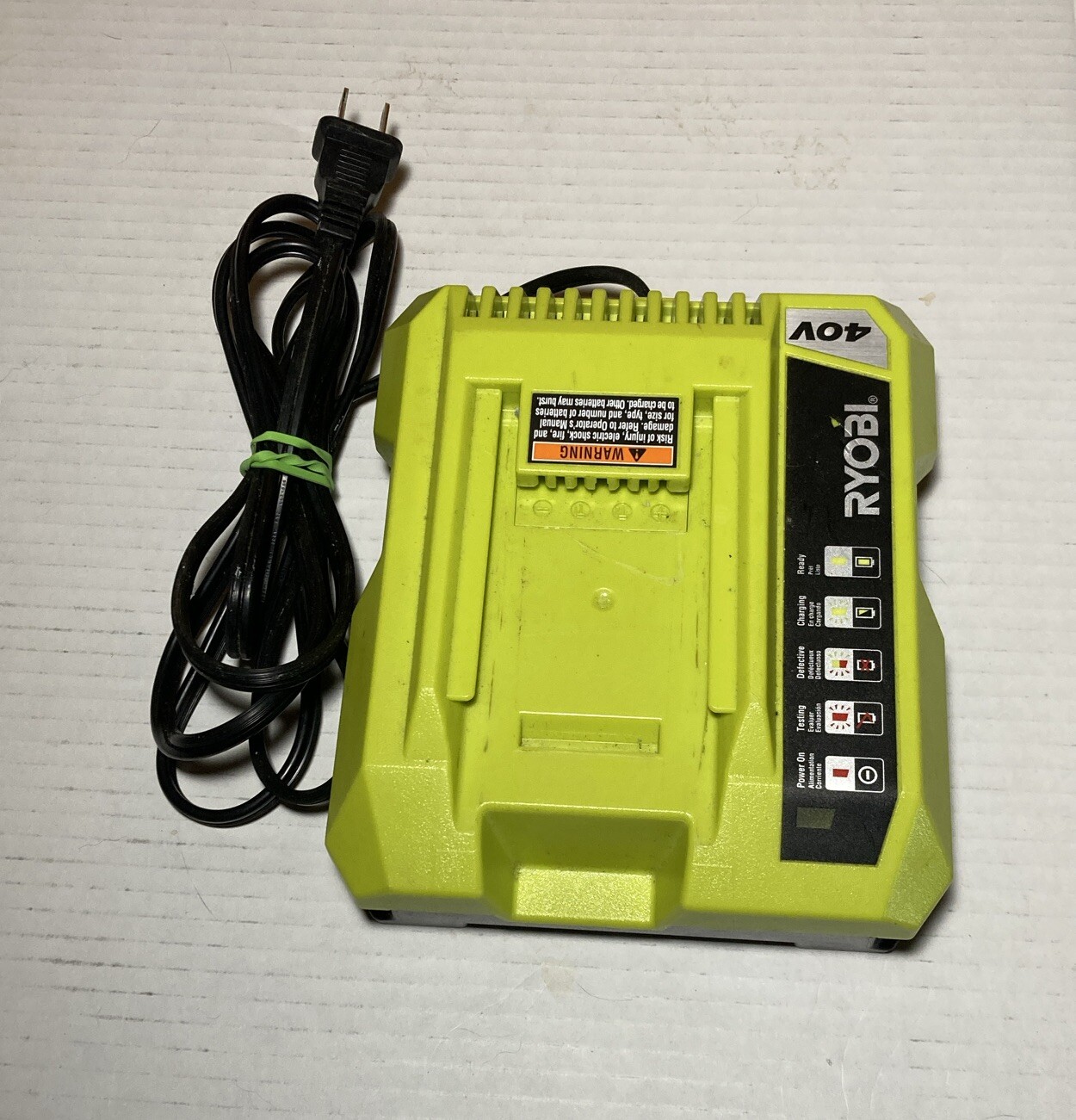 OEM Genuine Ryobi 40V Class 2 Battery Charger Model OP401