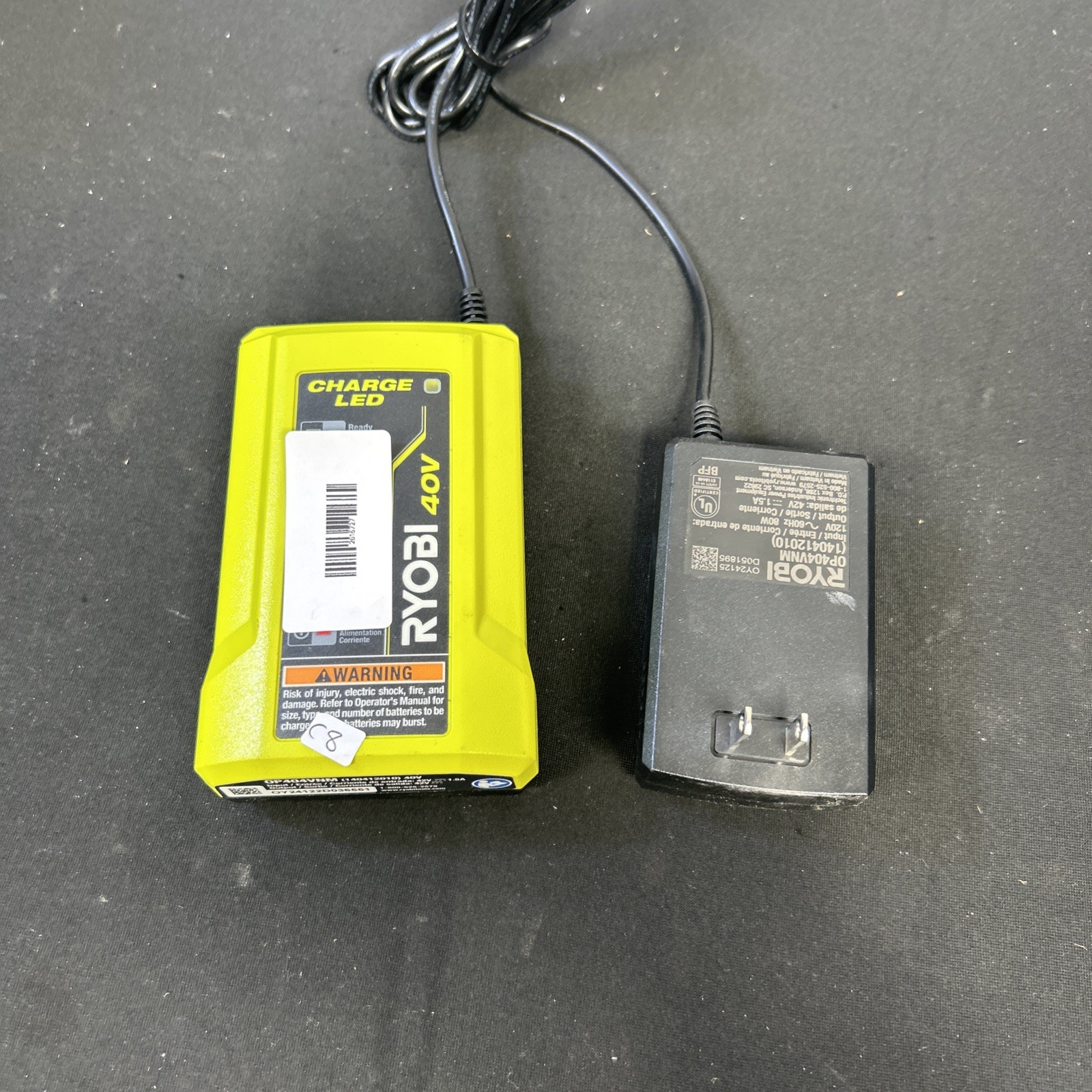 Ryobi OP404VNM 40V Lithium Ion Battery Charger C8